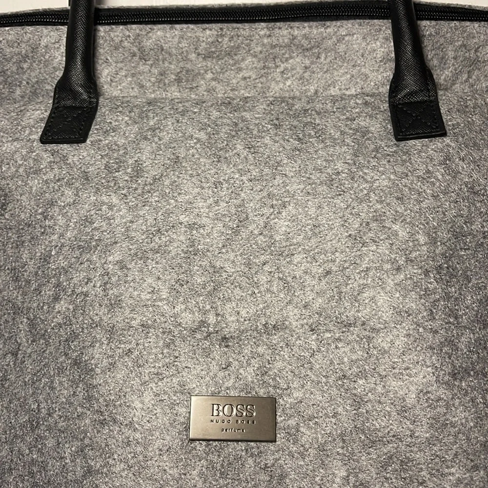 Hugo Boss Gray and black carry on/ weekender‎ tote bag